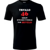 Čierne tričko trvalo 46 rokov - darček k 46 narodeninám pre manžela XXL