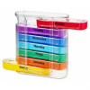 Dávkovač na lieky týždenný farebný 4x denne