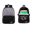 Vans Realm Black, viacfarebný školský batoh (Vans Realm Backpack Sachesboard pre školu)