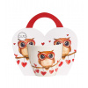 Porcelánový hrnček DUO SRDCE Sova 460 ml