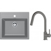 Set Franke T130Š (dřez SID 610 Šedá + baterie FC 6051.084 LINA Šedý kámen) 143.0759.144