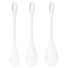 Satisfyer Yoni Power 1 - Biele gésa gulečky (sada 3 ks)