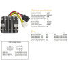 DZE 2533-01 DZE REGULÁTOR NAPÄTIA POLARIS SPORTSMAN EFI 700/780/800 '05-'06 (12V/35A) (4011100, 4010538) (ESR819)