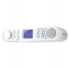 NEDIS kuchyňské rádio/ FM/ síťové napájení/ digitální/ 1,5 W/ budík/ výstup pro sluchátka/ bílo-stříbrné (RDFM4000WT)