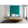 Čalouněný nástěnný panel Classic plus 30/30/3 cm - zelenomodrá