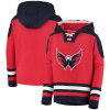 Outerstuff Dětská mikina Washington Capitals NHL Ageless Must-Have Lace-Up Pullover Hoodie - Red Veľkosť: Dětské L (11 - 12 let)