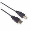 PremiumCord Kabel USB 2.0, A-B, 0.5m barva černá (ku2ab05bk)