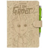 Poznámkový blok s propiskou Marvel Guardians Of The Galaxy Strážci Galaxie: Groot (A5 14,8 x 21,0 cm)