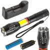 LED svietidlo s nastaviteľným zoomom Cob Battery