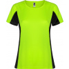 Roly Dámske športové tričko SHANGHAI Farba: FLUOR GREEN/BLACK, Veľkosť: XL