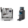 Rocket Espresso R NINE ONE Edizione Speciale + Rancilio Rocky Doserless, čierna