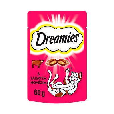 Dreamies pochúťka pre mačky s hovädzím mäsom 60g