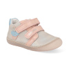 Barefoot detské členkové topánky D.D.step - S070-61798 champagne ružové