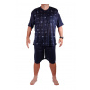 Arpád pánske pyžamo krátky rukáv a kraťasy XXL tmavo modrá