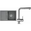 Set Schock S30-9 (dřez Lima D-100S Croma + baterie Epos.120 Chrom)