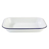 APS Enamelware Miska smaltovaná bílá modrá 1,9 l