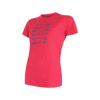 SENSOR MERINO ACTIVE PT ARROWS dámské triko kr.rukáv magenta 16200125-02
