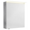 Sapho - LINEX galérka s LED osvetlením, 60x70x15cm, ľavá/pravá. dub strieborný