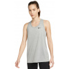 Dámsky top Nike Dri-Fit Racerback Tank - tumbled grey/silver/black - Sivý (M)