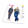 Strih Burda 5701 - Minimalistický top s dlhým rukávom, rolák