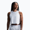 Dámske bežecké tielko Nike AeroSwift Dri-Fit ADV Cropped Tank Top off-white/black