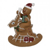 Clayre & Eef Vianočné dekorácie Perníček na hojdacom jelinku Gingerbread - 11*5*12 cm - Clayre & Eef