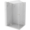Mexen Lunar Duo, výklopný sprchový kút 95 x 75 cm, 8mm číre sklo, oceľový profil, 834-095L-075P-97-00