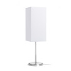 RENDL NYC/TEMPO 15/30 stolná Polycotton biela/nikel 230V LED E27 15W