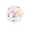 Party Priehľadný okrúhly balón Jednorožec 45 cm