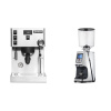 Rancilio Silvia PRO X + Eureka Atom Specialty 75, chrome