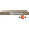 Tenda TEF1126P-24-410W PoE AF / AT switch - 24x PoE 100 Mb/s + 2x Uplink 1Gb/s RJ45/SFP,PoE+ 370W 75011867