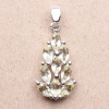 Nefertitis Prívesok strieborný s brúsenými Lemon topazy Ag 925 014252 LET NF14244 - 2,3 cm, 2,8 g