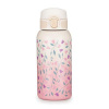 PETITE&MARS Fľaša nerezová termo s náustkom 500 ml Delicate Flowers 36m+