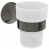 Ideal Standard La Dolce Vita Držiak kefiek a pasty, sklo/Magnetic Grey T5506A5