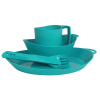 Kempingový riad Lifeventure Ellipse 4-Piece Set - KFS / Bowl / Plate / Mug, Teal