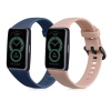 Sada řemínků na chytré hodinky Huawei Band 6 / 6 Pro / Honor Band 7 / 6 2 ks tmavě modro-pudrově růžové (Sada řemínků na chytré hodinky kwmobile Strap Set pro Huawei Band 6 / 6 Pro / Honor Band 7 / 6