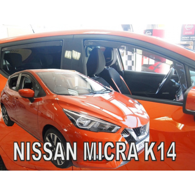 Deflektory Heko - Nissan Micra K14 5-dverový od 2017 (so zadnými)