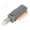 Switch push-button Pos 2 4PDT 0.1A/30VDC ON-(ON) THT