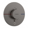 Hansgrohe ShowerSelect Comfort - Termostatická batéria pod omietku, kefovaný čierny chróm 15562340