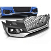 AUDI A4 B9 15-19 Silver- BLACK RS4 STYL PDC - predný nárazník