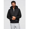 Prešívaná čierna bomber bunda V1 JALP-0298