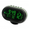 Teplomer do auta meteorologická stanica 12V - voltmeter - zelený / červený CE