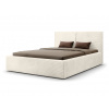 Wilsondo Čalúnená manželská posteľ s úložným priestorom Inez 180x200 - smotanová