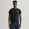 Pánske Tričko s krátkym rukávom GANT ARCHIVE SHIELD EMB SS T-SHIRT 2003081.5 – Čierna