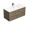 Swiss aqua technologies Koupelnová skříňka s umyvadlem SAT Cube Way 100x53x46 cm dub Wellington mat CUBE461002DWMOD