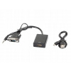 Lanberg AD-0021-BK VGA adaptér