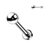 Titánová bezzávitová - threadless labreta s guličkou Veľkosť: 1,2 mm, Velikost koncovky: 3 mm, Délka / Průměr: 6 mm