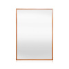Casa Chic Croxley nástenné zrkadlo s kovovým rámom, obdĺžnikové, 70 x 50 cm (EL-MIR-MET-70X50-ROS)