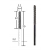 PROXXON Frézovacia rašpľa 3,2mm 28757 P