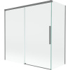Mexen Rox vaňa zásteny 2-krídlový, posuvný 160 + 80 x 150 cm, transparentný, gun metal - 8C9-160-080-95-00
